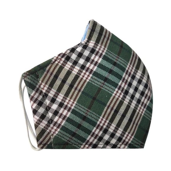 3 Pack Men's Cotton Plaid Face Masks - Picture 5 of 6